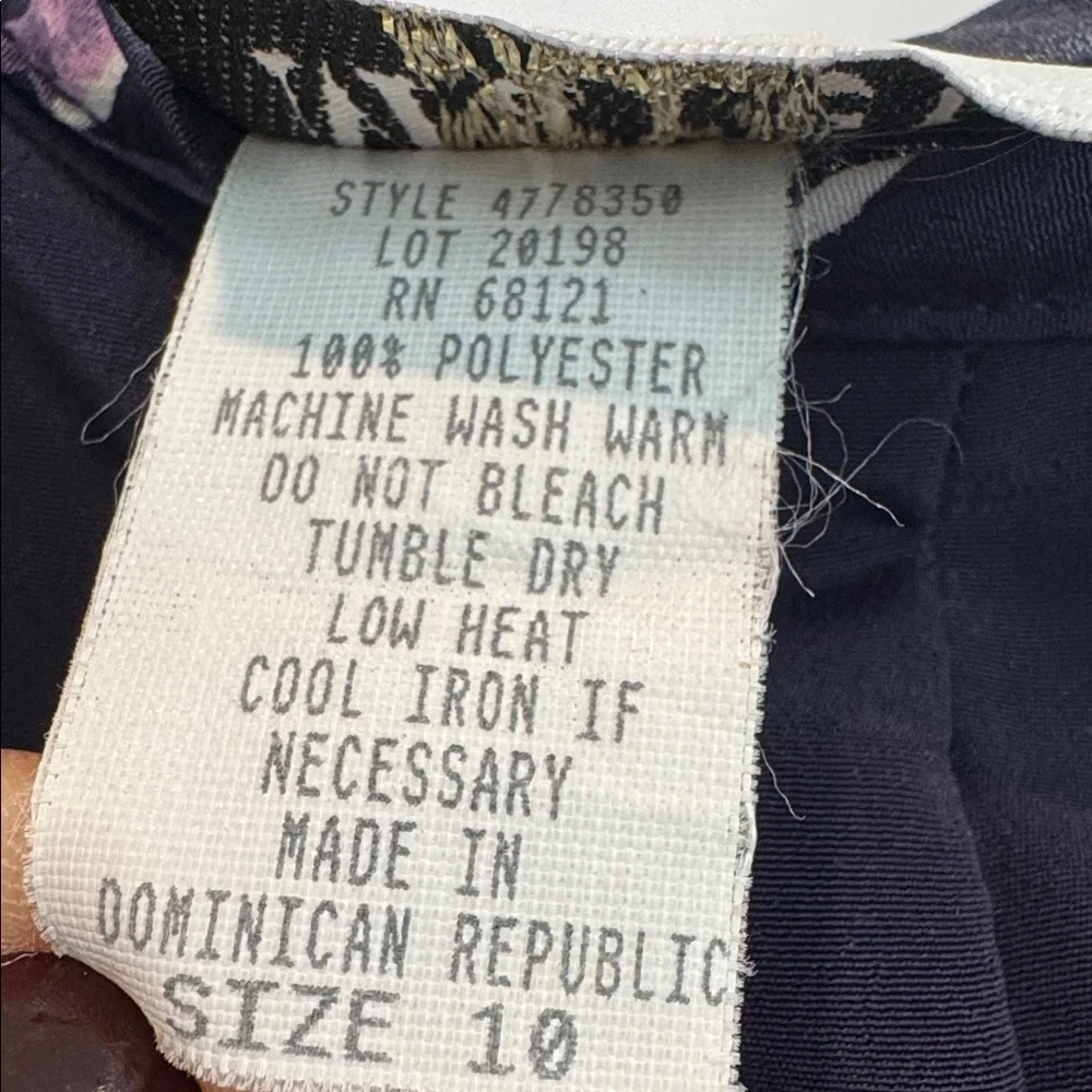 Vintage Maren A-Line Navy & Purple Floral Flowy Maxi Skirt Size 10
